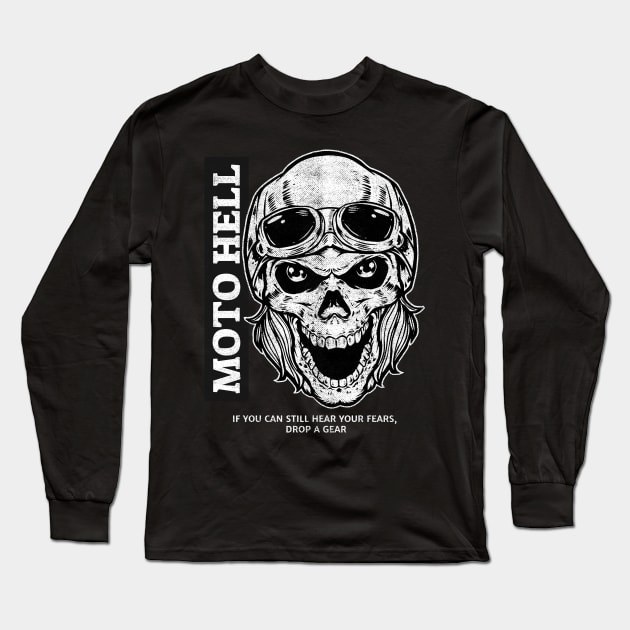 Speed Racing Hell - Motor Bikers Long Sleeve T-Shirt by Blinxs